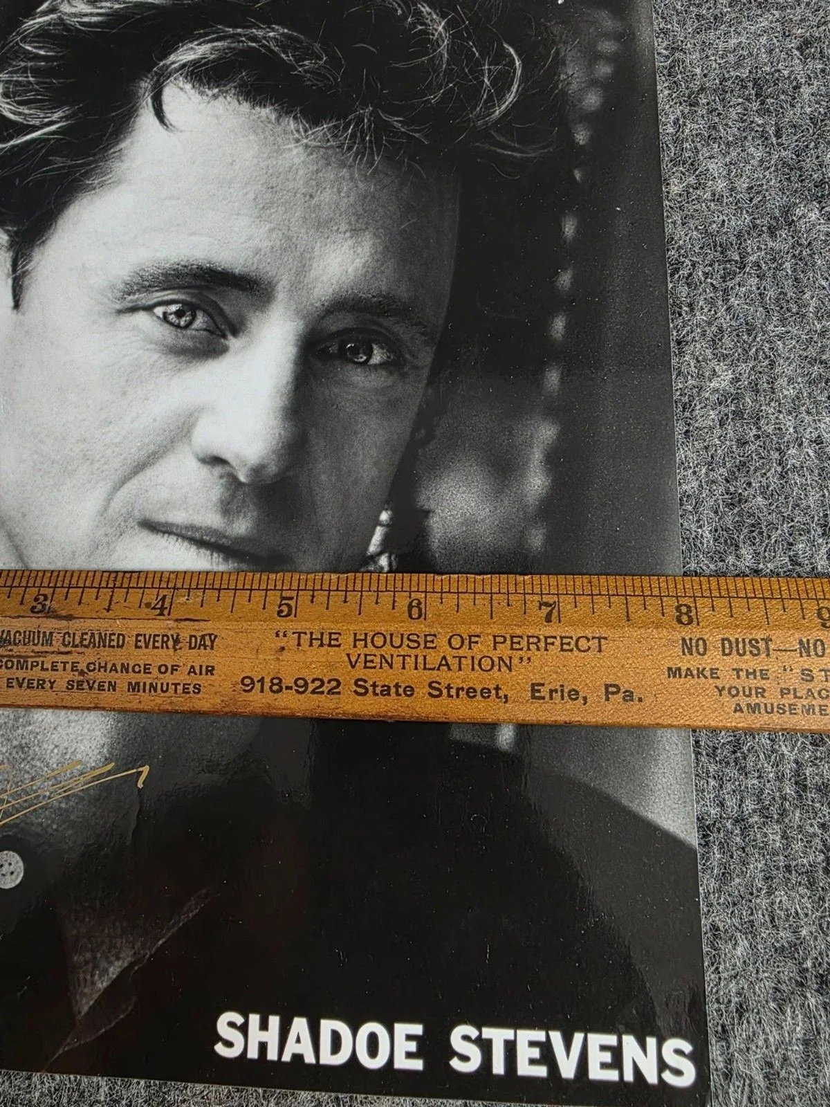 Autographed Shadoe Stevens American Top 40 Promo Photo 8x10 Black White, image 4