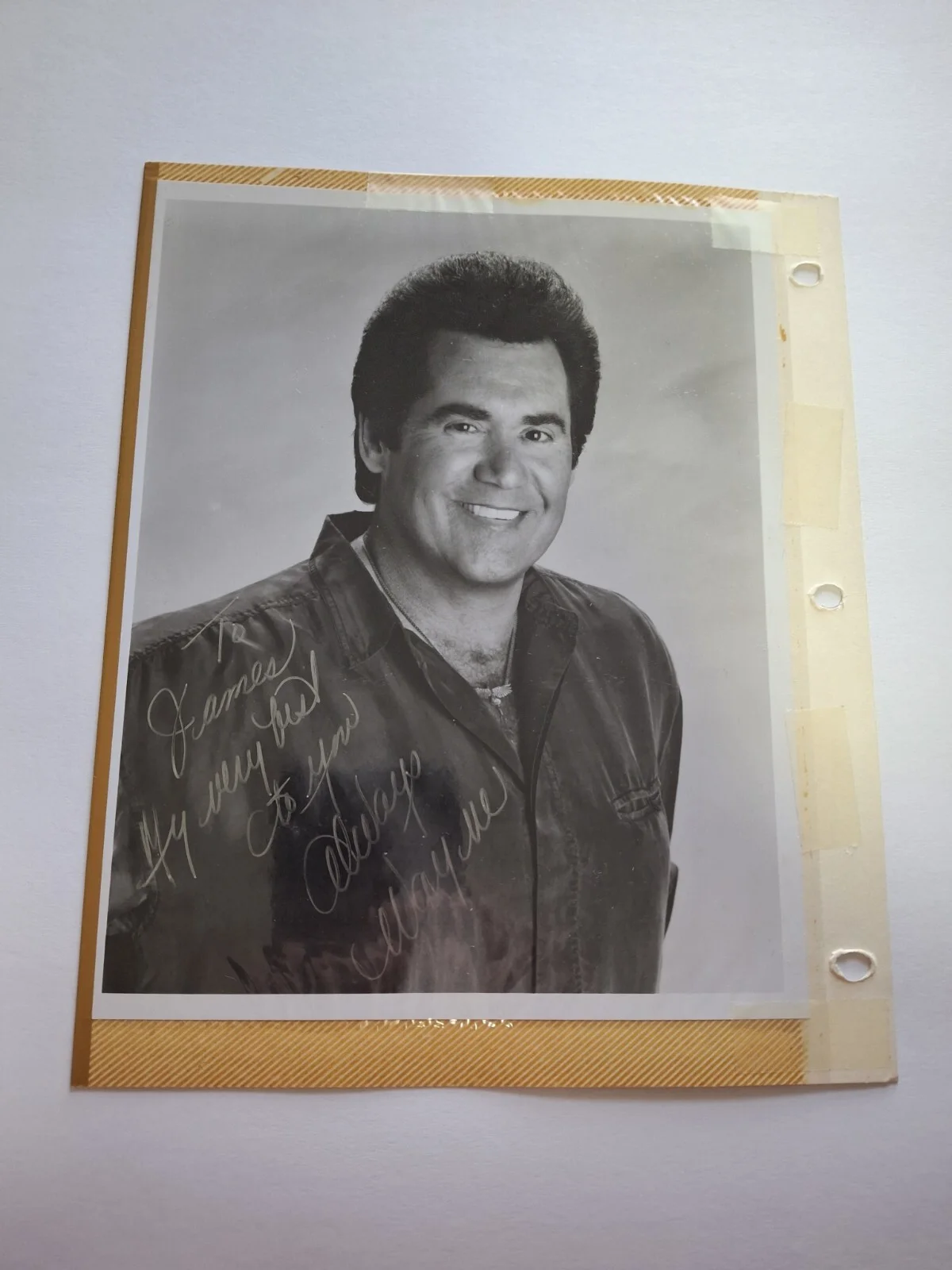 WAYNE NEWTON - SIGNED 8x10 B&W Photo - LEGENDARY POP SINGER LAS VEGAS ACTOR, изображение 4