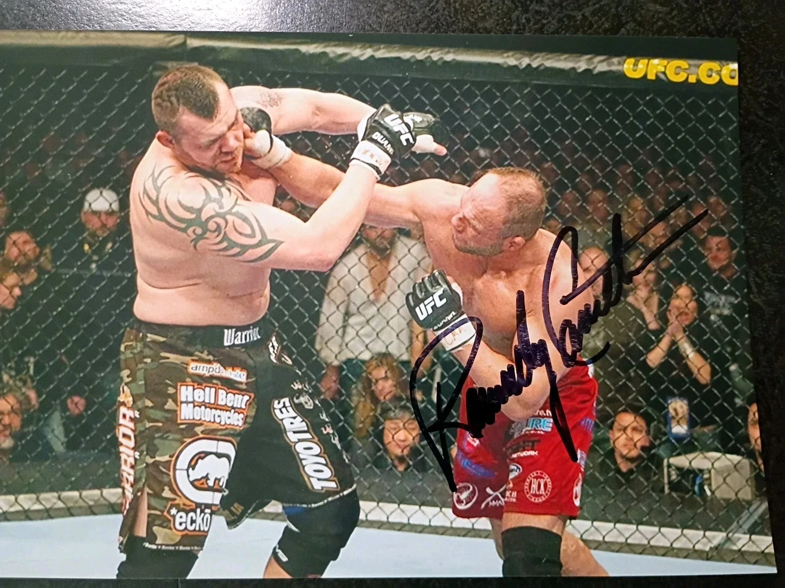 RANDY COUTURE — RANDY COUTURE hand Signed Autograph 4X6 Photo - UFC MARTIAL ARTIST & ACTOR