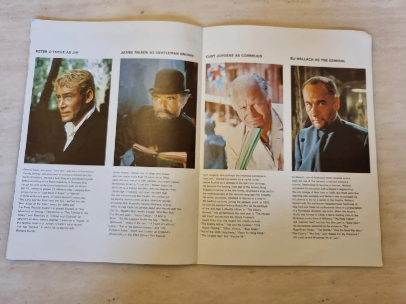 Vintage 1965 Lord Jim Movie Souvenir Program Peter O Toole Columbia Film Book, изображение 5