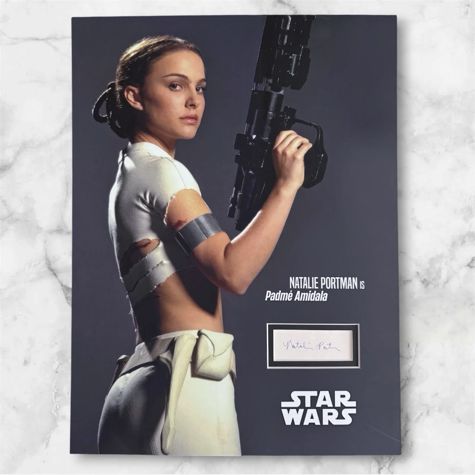 Natalie Portman — Natalie Portman Signed Autographed Star Wars Padme 12x16 Matte Cut Auto