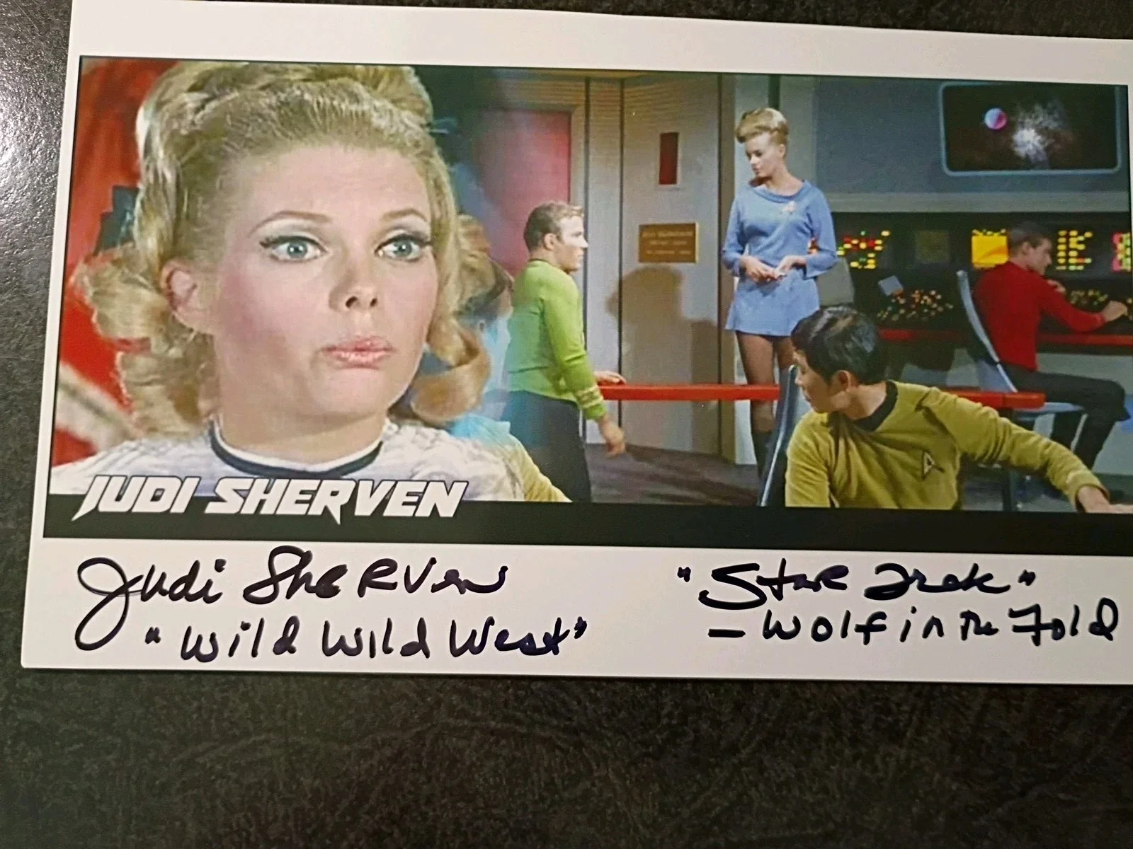 JUDI SHERVEN As NURSE — JUDI SHERVEN Hand Signed Autograph Photo & CARD - STAR TREK & BEVERLY HILLBILLYS, изображение 2