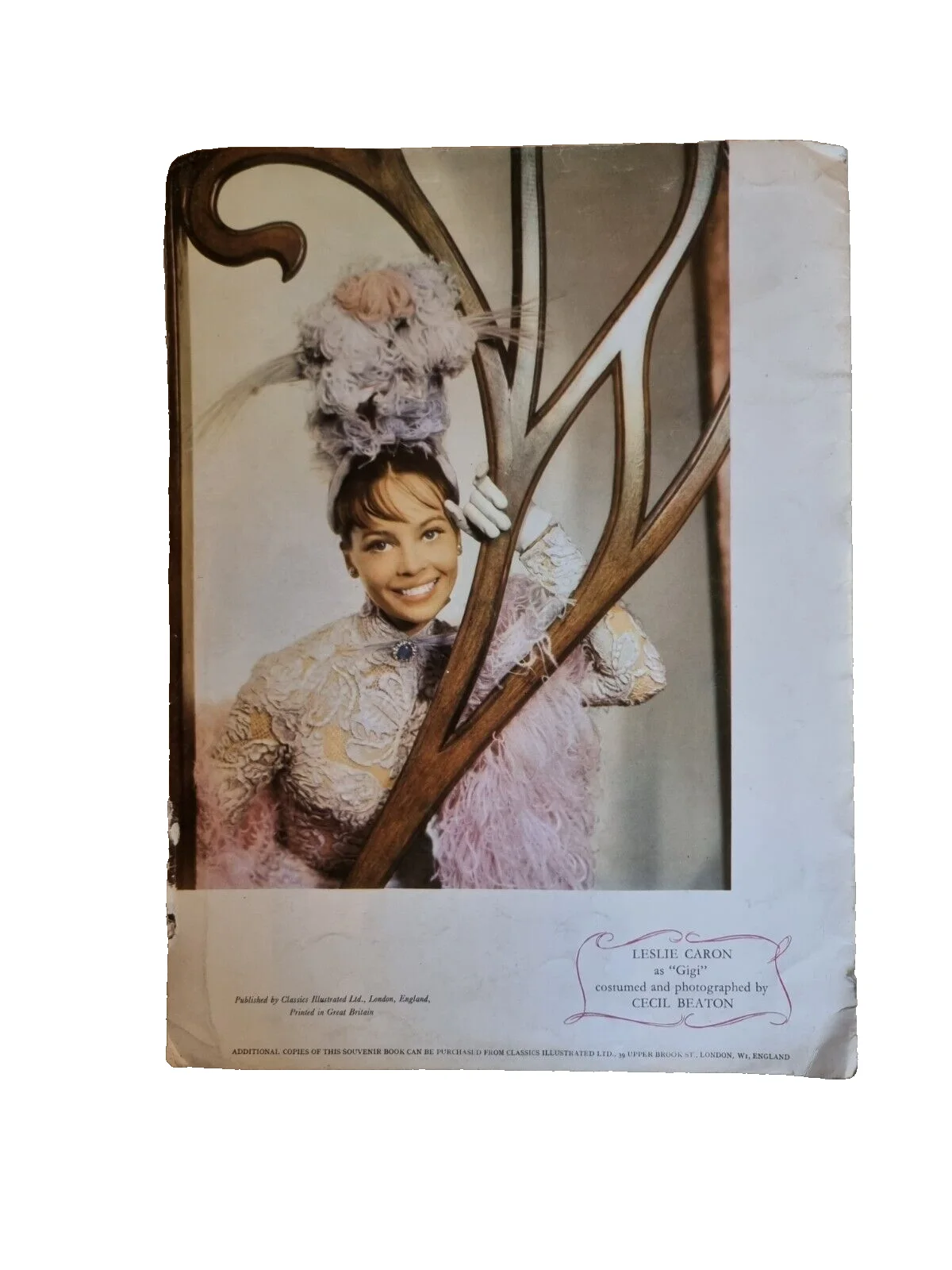 Vintage 1958 Gigi Movie Souvenir Program Booklet Leslie Caron MGM Film Ephemera, изображение 2