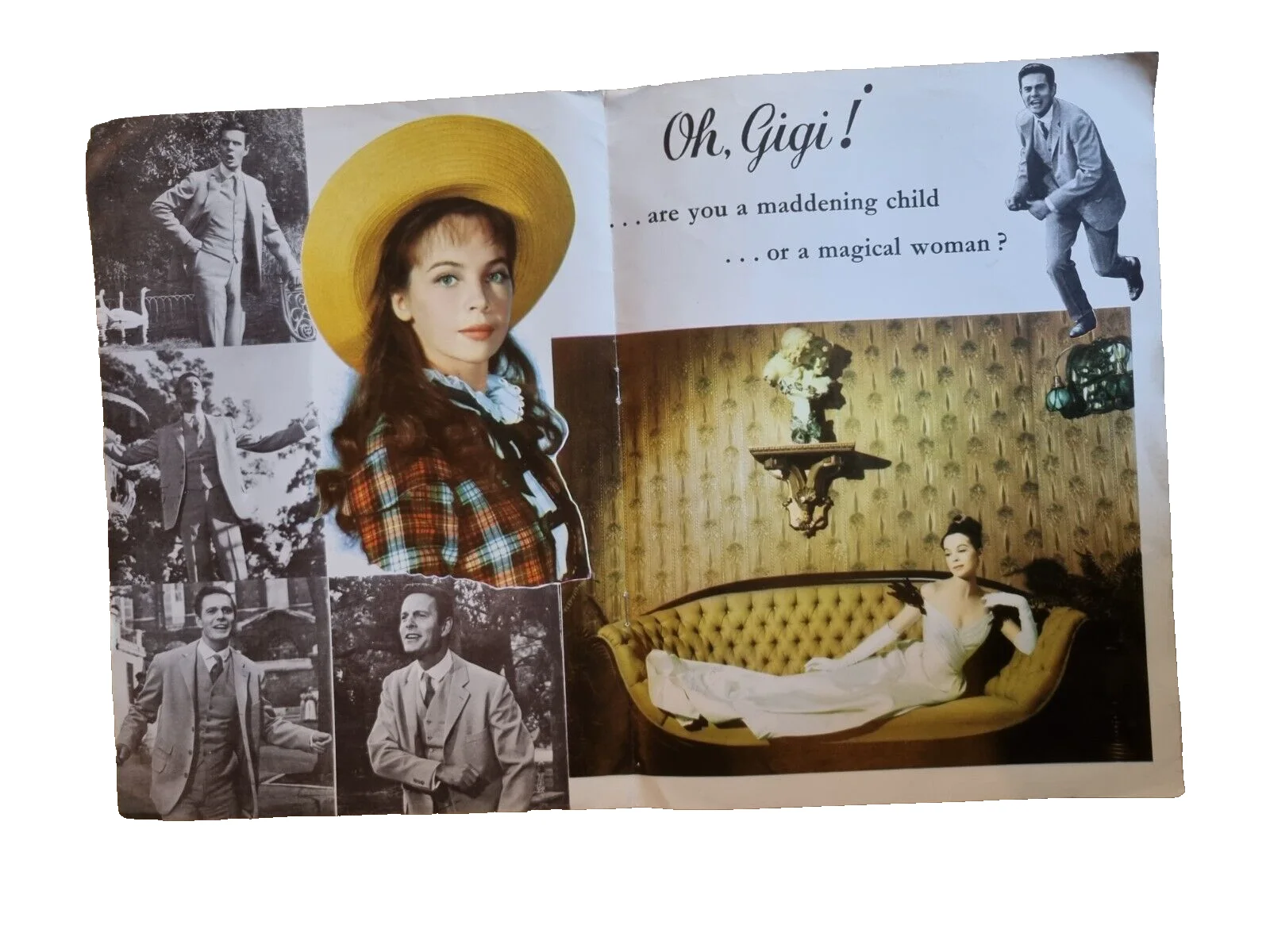 Vintage 1958 Gigi Movie Souvenir Program Booklet Leslie Caron MGM Film Ephemera, изображение 4