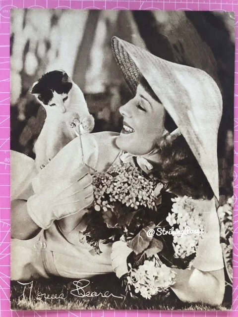 Vintage Magazine Clippings NORMA SHEARER 1930s film star 8x10 LOT x2/526, изображение 2