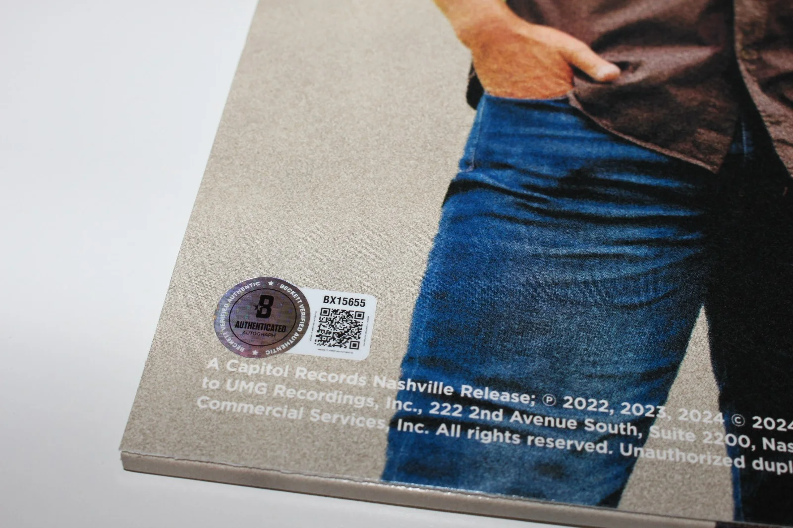 LUKE BRYAN SIGNED 'MIND OF A COUNTRY BOY' ALBUM VINYL RECORD BECKETT COA, изображение 3
