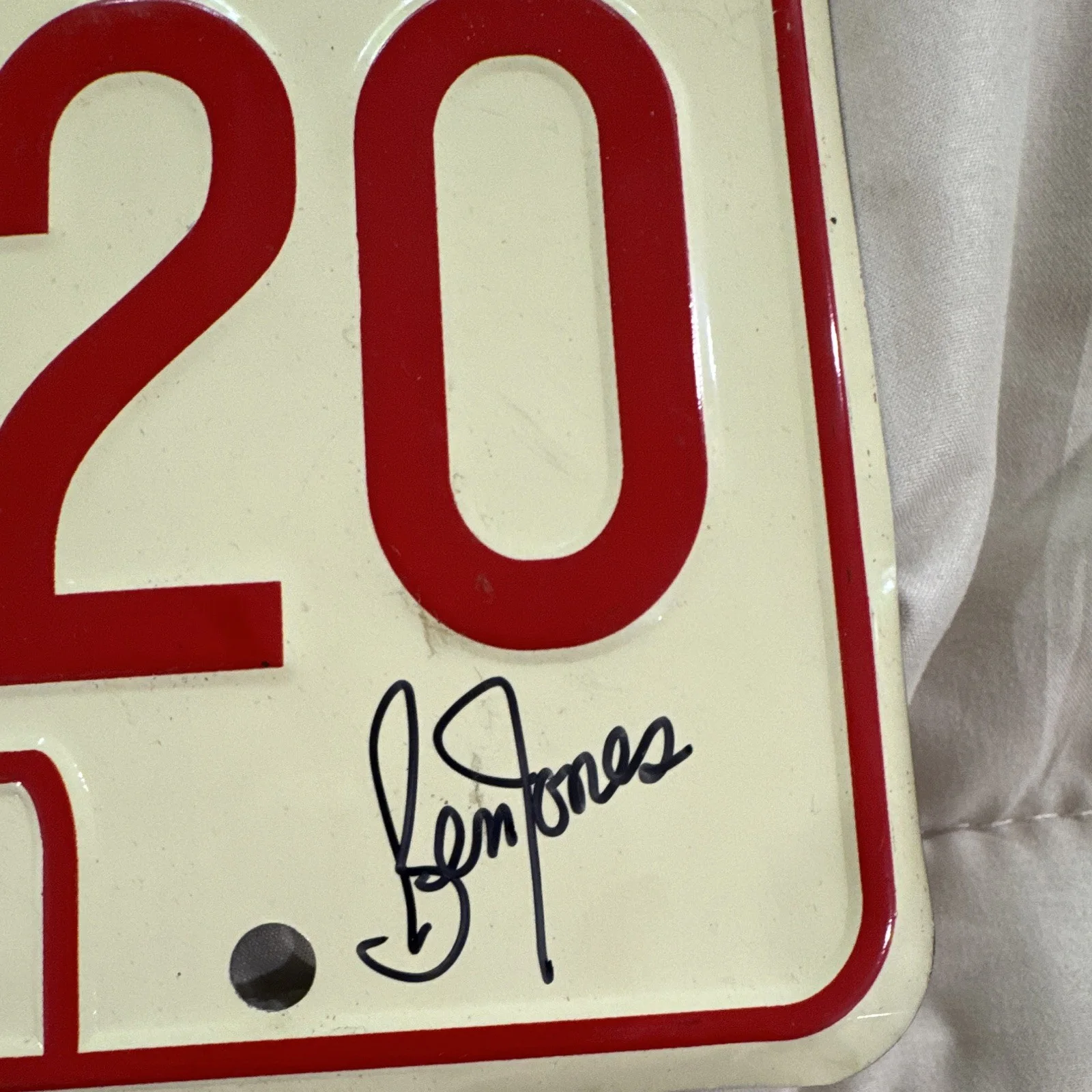 Ben Jones, Cooter — Autographed Hazzard County CNH 320 License Plate Dukes of Hazzard Ben Jones, изображение 3