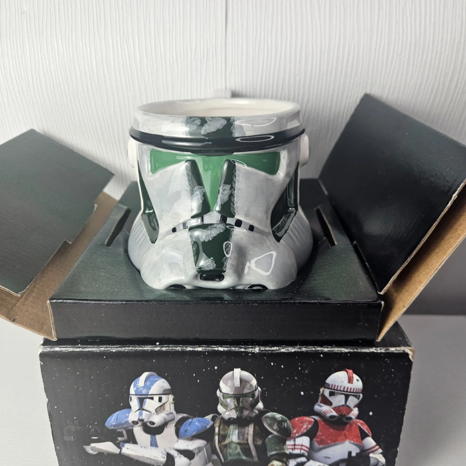 Star Wars Clone Trooper Figural Mug Special Edition 2005 Lucasfilm Ceramic Cup, изображение 2