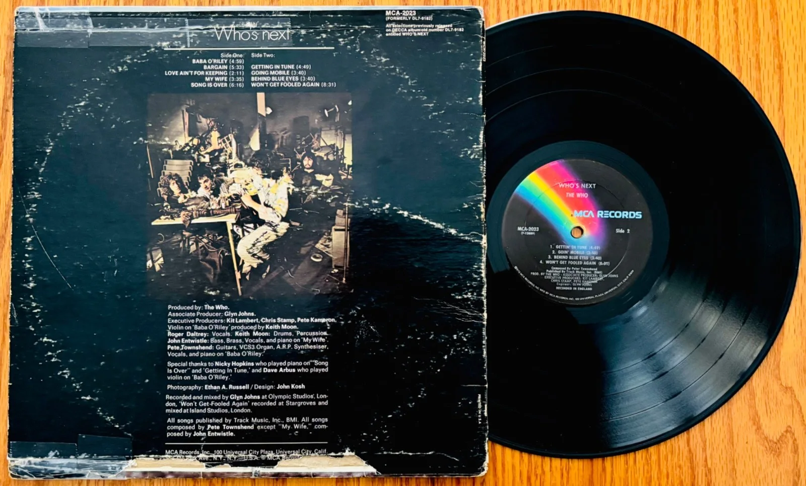 THE WHO~Pete Townshend Signed WHO'S NEXT Album~Guitar Hero, image 2