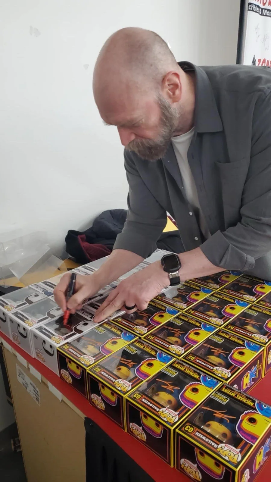 TYLER MANE — TYLER MANE SIGNED MICHAEL MYERS FUNKO POP VINYL 03 HALLOWEEN AUTOGRAPH PSA COA, изображение 3