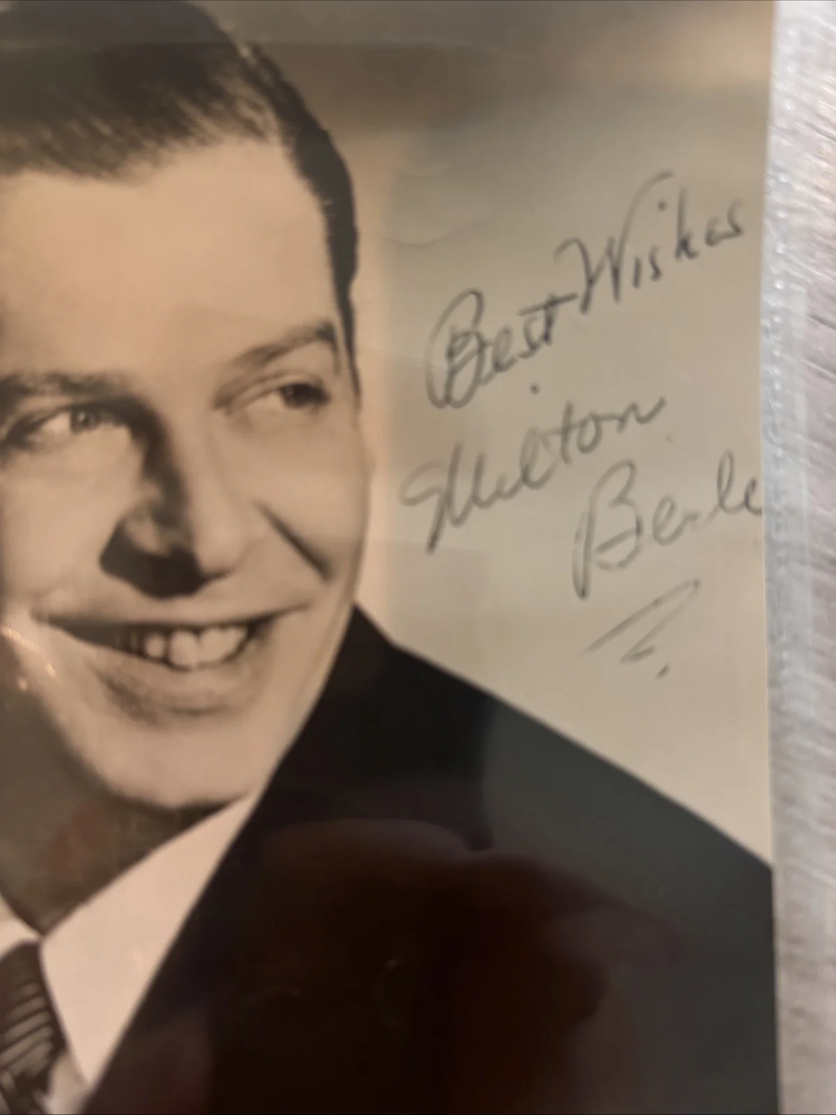 MILTON BERLE Signed 5” X 7” Black & White Photo, image 2