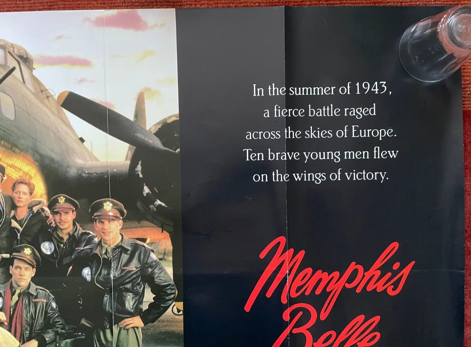 MEMPHIS BELLE (1990) Original UK Quad World War 2 B-17 Movie Film Poster, изображение 3