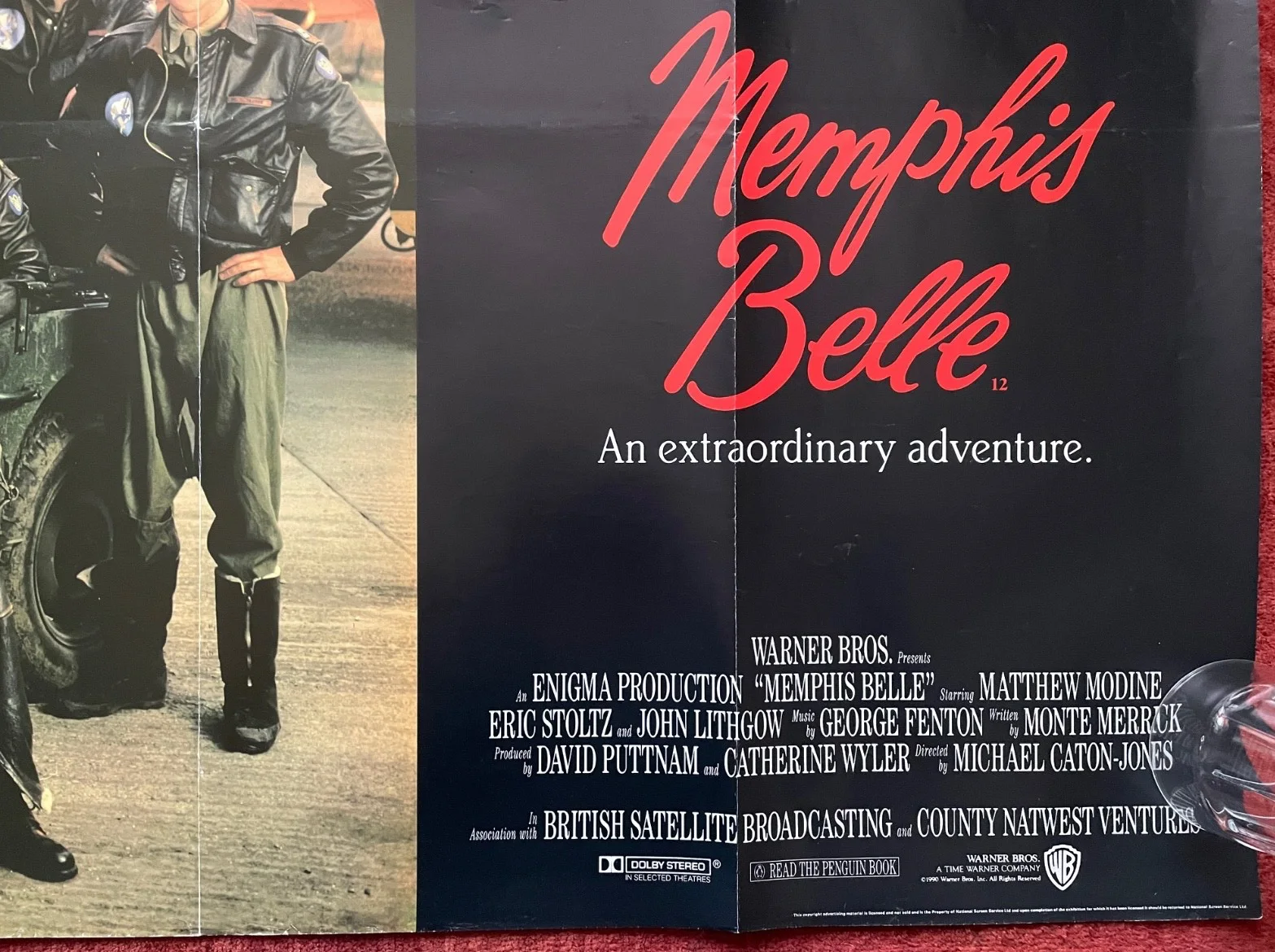 MEMPHIS BELLE (1990) Original UK Quad World War 2 B-17 Movie Film Poster, изображение 5