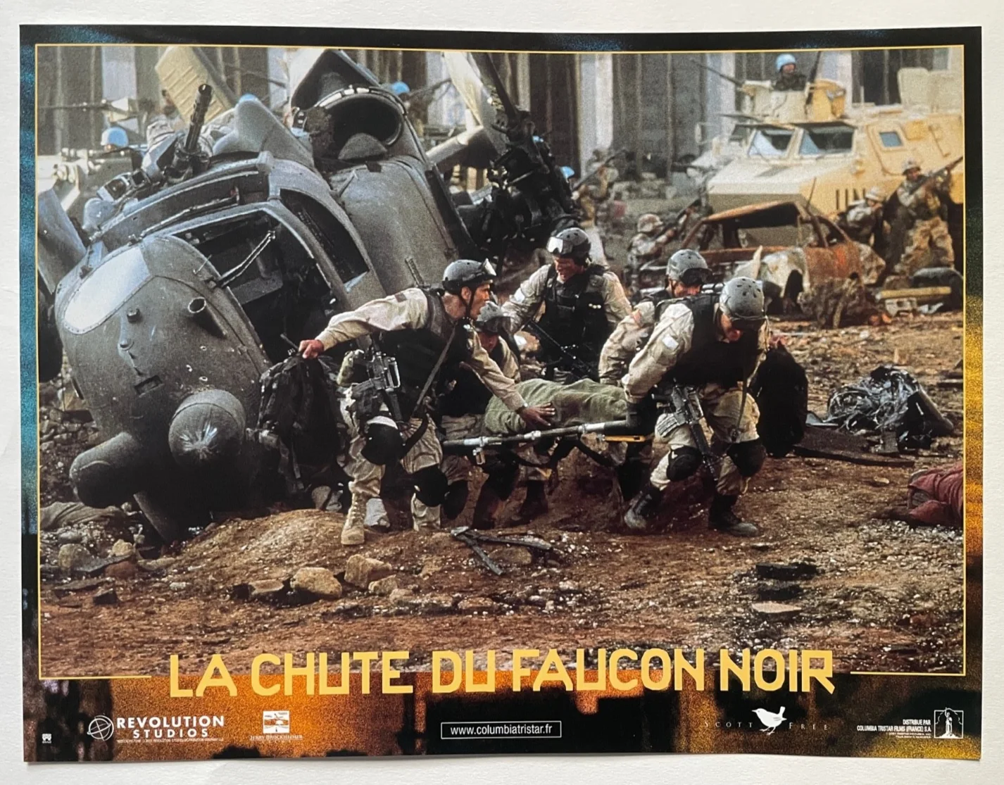 BLACK HAWK DOWN (2001) Set of 8 French Lobby Cards Front of House Stills, изображение 4