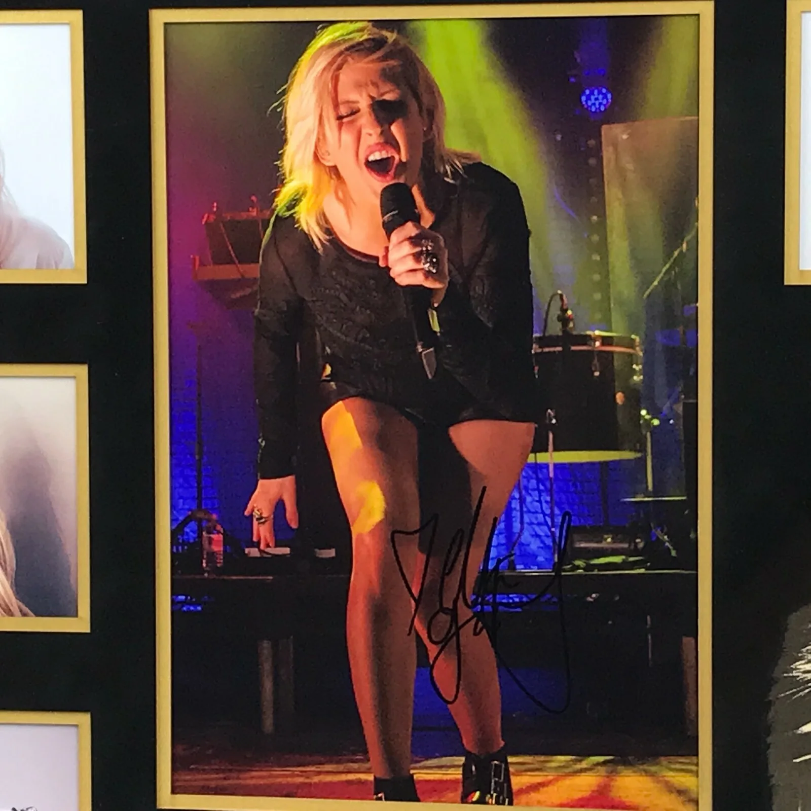 Ellie Goulding Signed Photo Famous Memorabilia LaserCut Framed Display 27x20 COA, image 5