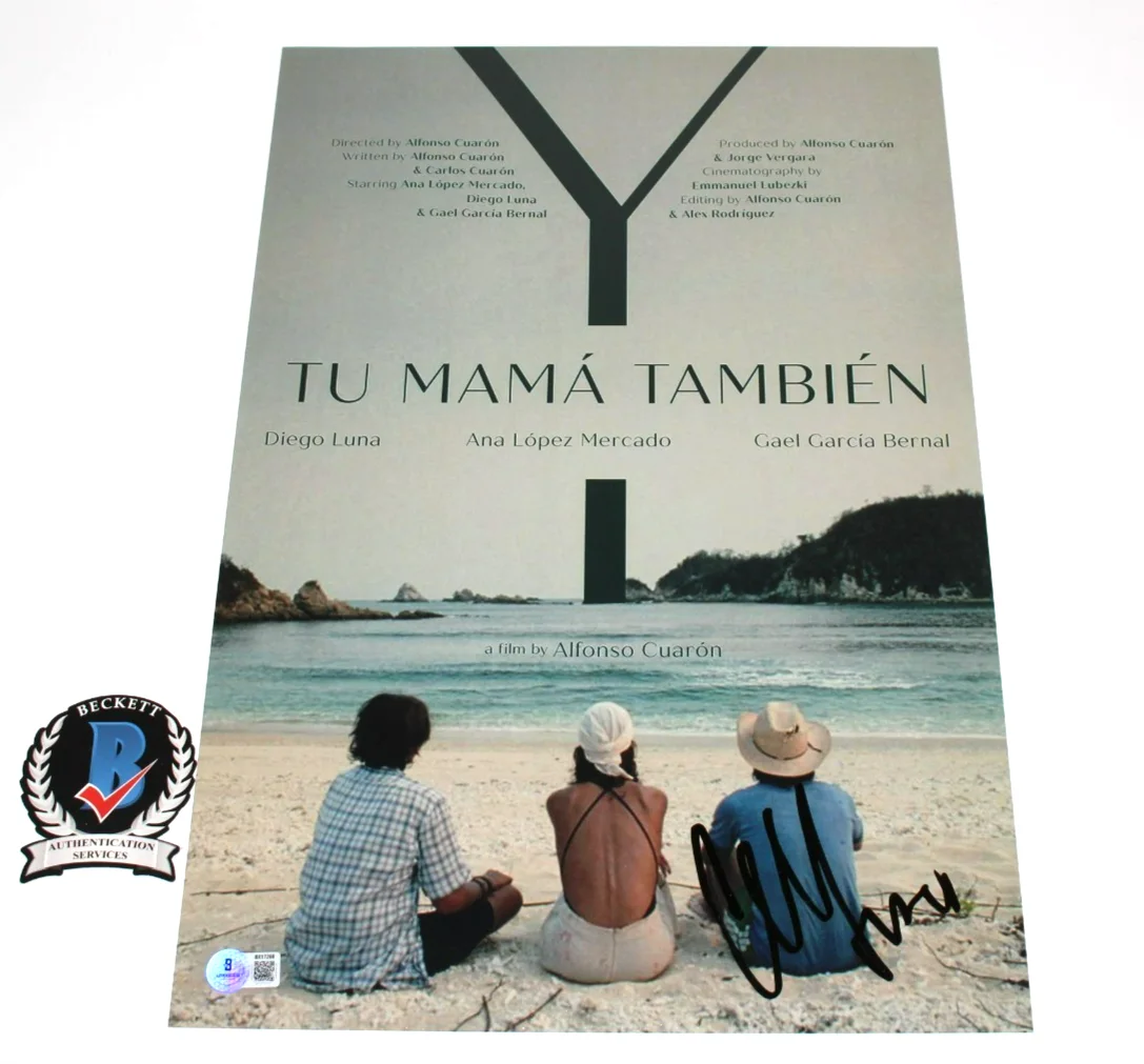 Alfonso Cuaron — ALFONSO CUARON SIGNED 'Y TU MAMA TAMBIEN' 12x18 MOVIE POSTER 3 BECKETT COA, изображение 3