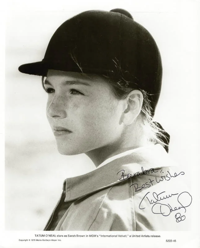 Tatum O'neal — TATUM O'NEAL - AUTOGRAPHED INSCRIBED PHOTOGRAPH 1980