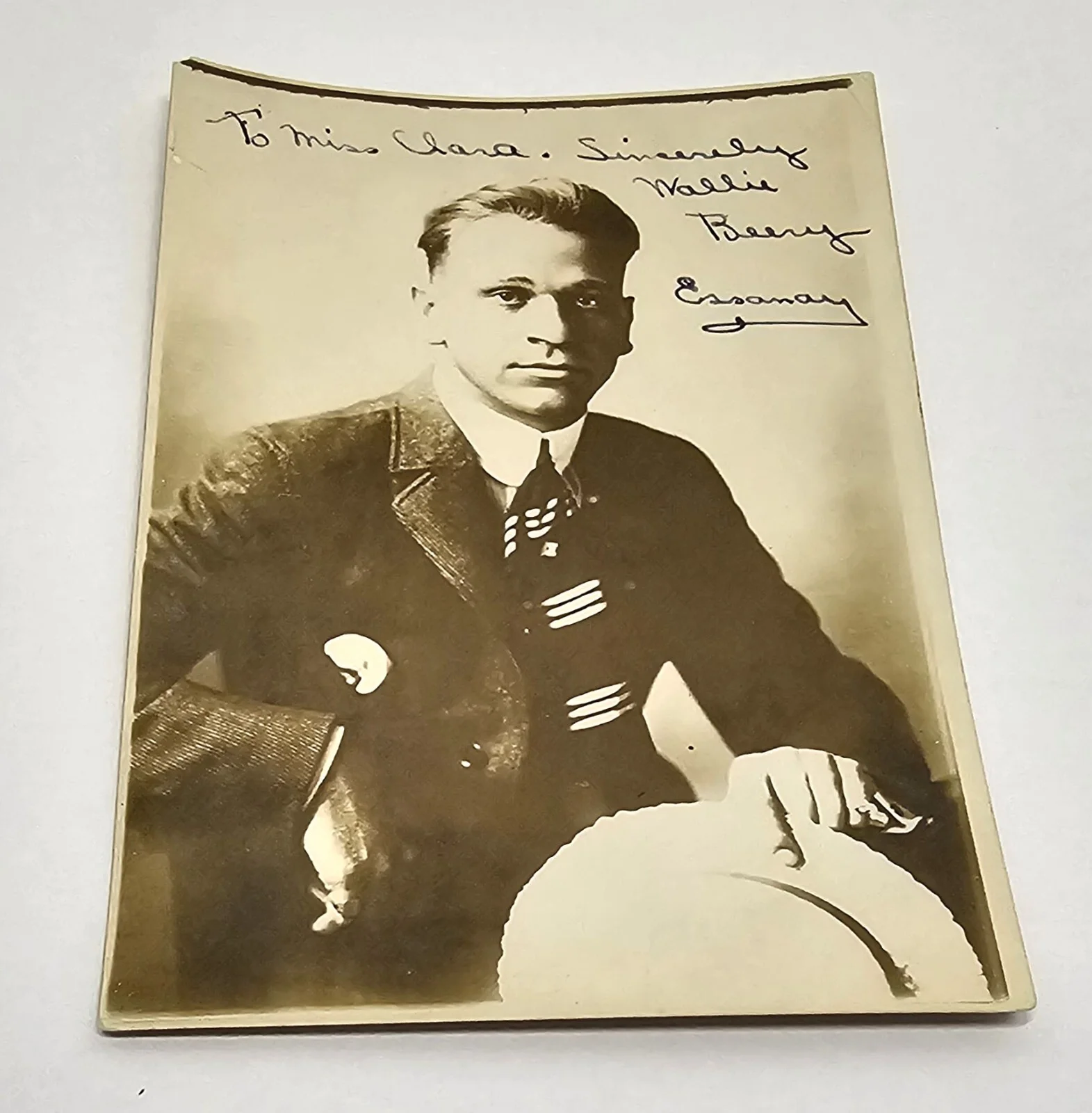 Wallace Beery — Wallace Beery Vintage 1914 Hand Signed Photograph 3-Lot Sweedie's Era Ultra RARE, изображение 3