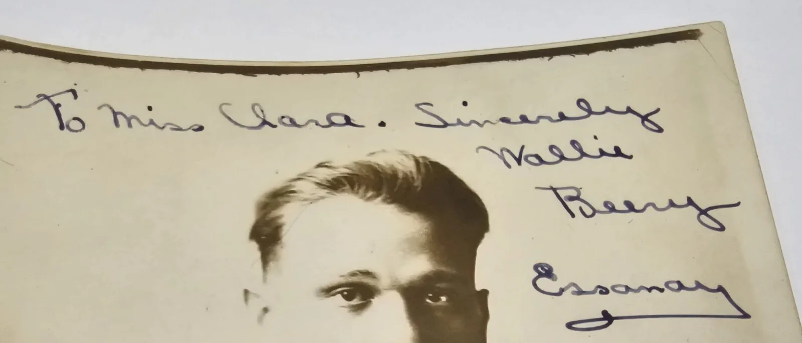 Wallace Beery — Wallace Beery Vintage 1914 Hand Signed Photograph 3-Lot Sweedie's Era Ultra RARE, изображение 5