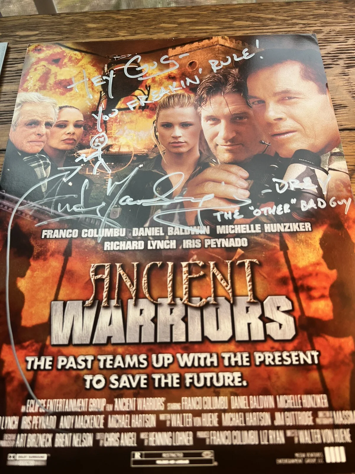 Andy Mackenzie - Autographed 8.5x11 Photo - Actor - Ancient Warriors, image 3