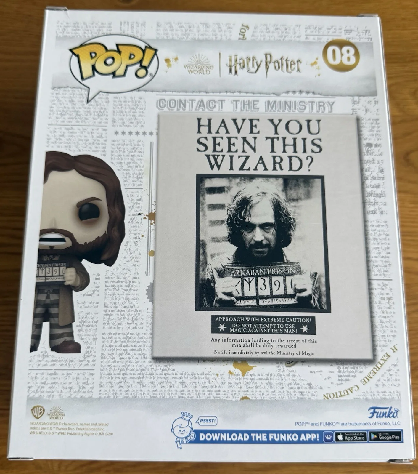 Gary Oldman SIGNED Sirius Black Funko Pop #08 Harry Potter Autograph Brand New, image 4