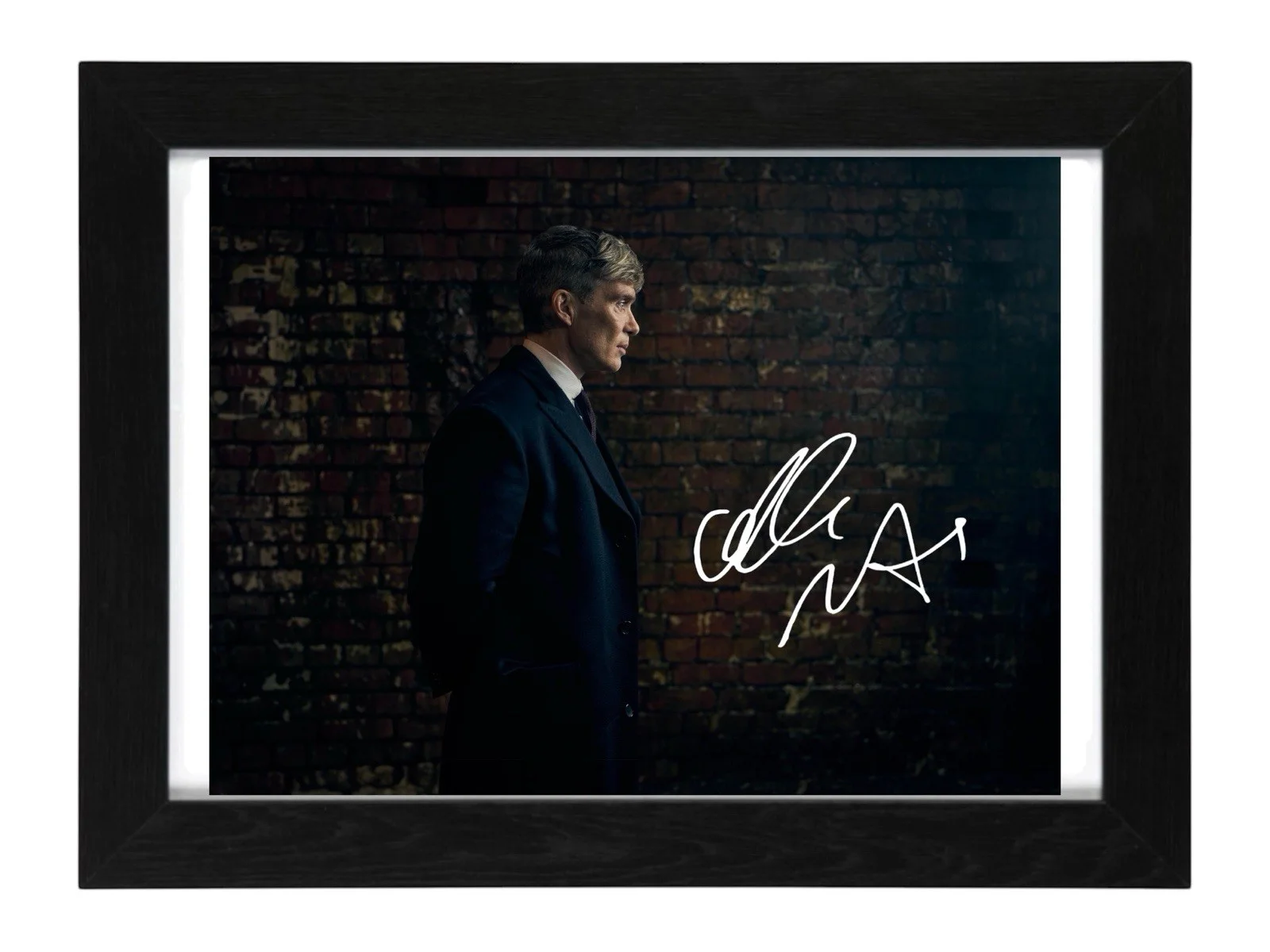 Cillian Murphy Signed Autograph PHOTO Pre Print 6x4 Framed Peaky Blinders, изображение 2