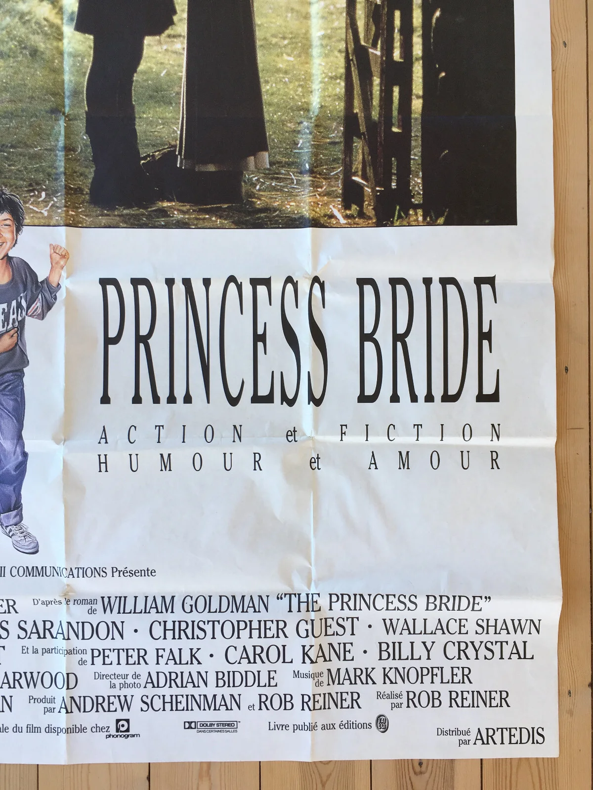 Princess Bride French Film poster 47"x63" OWNED by Cary Elwes Mum: Tessa Kennedy, изображение 5