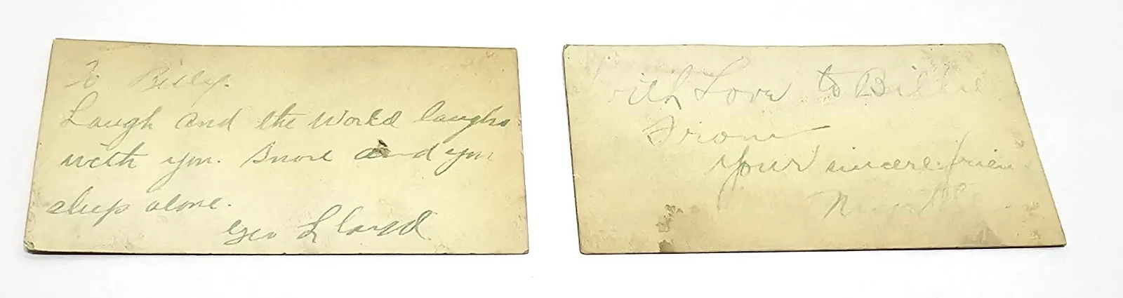 George Lloyd, Myrtle Fiske — George Lloyd & Myrtle Fiske Vintage Photo Cards Vaudeville Days Both Signed, изображение 2