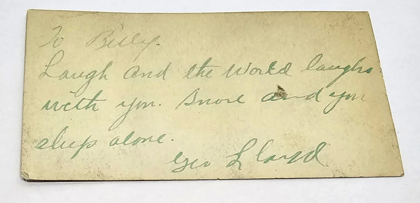 George Lloyd, Myrtle Fiske — George Lloyd & Myrtle Fiske Vintage Photo Cards Vaudeville Days Both Signed, изображение 4