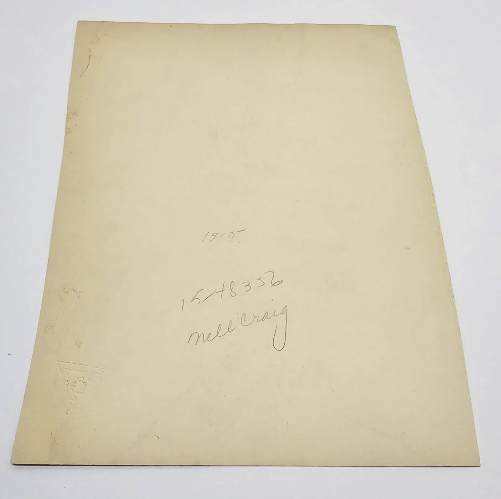 Nell Craig — Nell Craig Vintage 1915 Hand Signed Photograph Moffett Studio Chicago Essanay, изображение 2