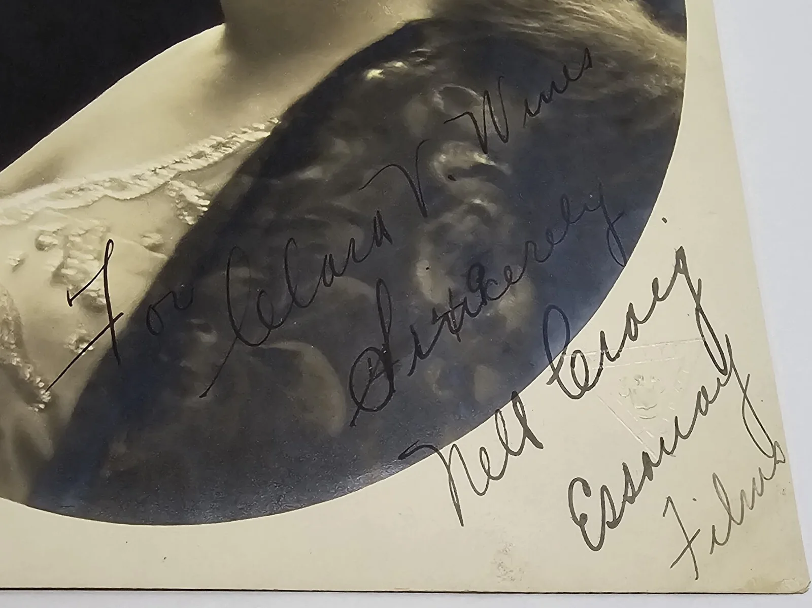 Nell Craig — Nell Craig Vintage 1915 Hand Signed Photograph Moffett Studio Chicago Essanay, изображение 3