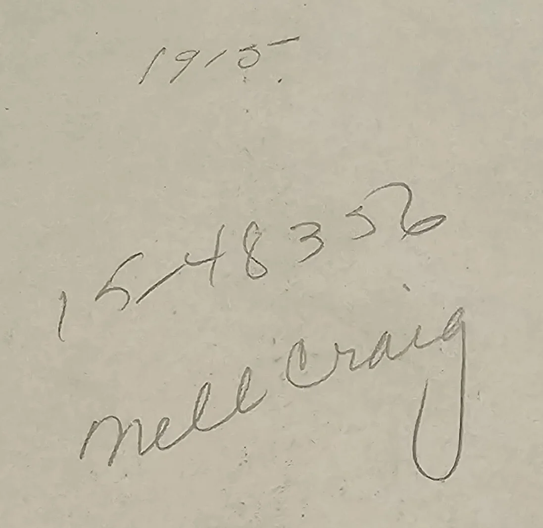 Nell Craig — Nell Craig Vintage 1915 Hand Signed Photograph Moffett Studio Chicago Essanay, изображение 4