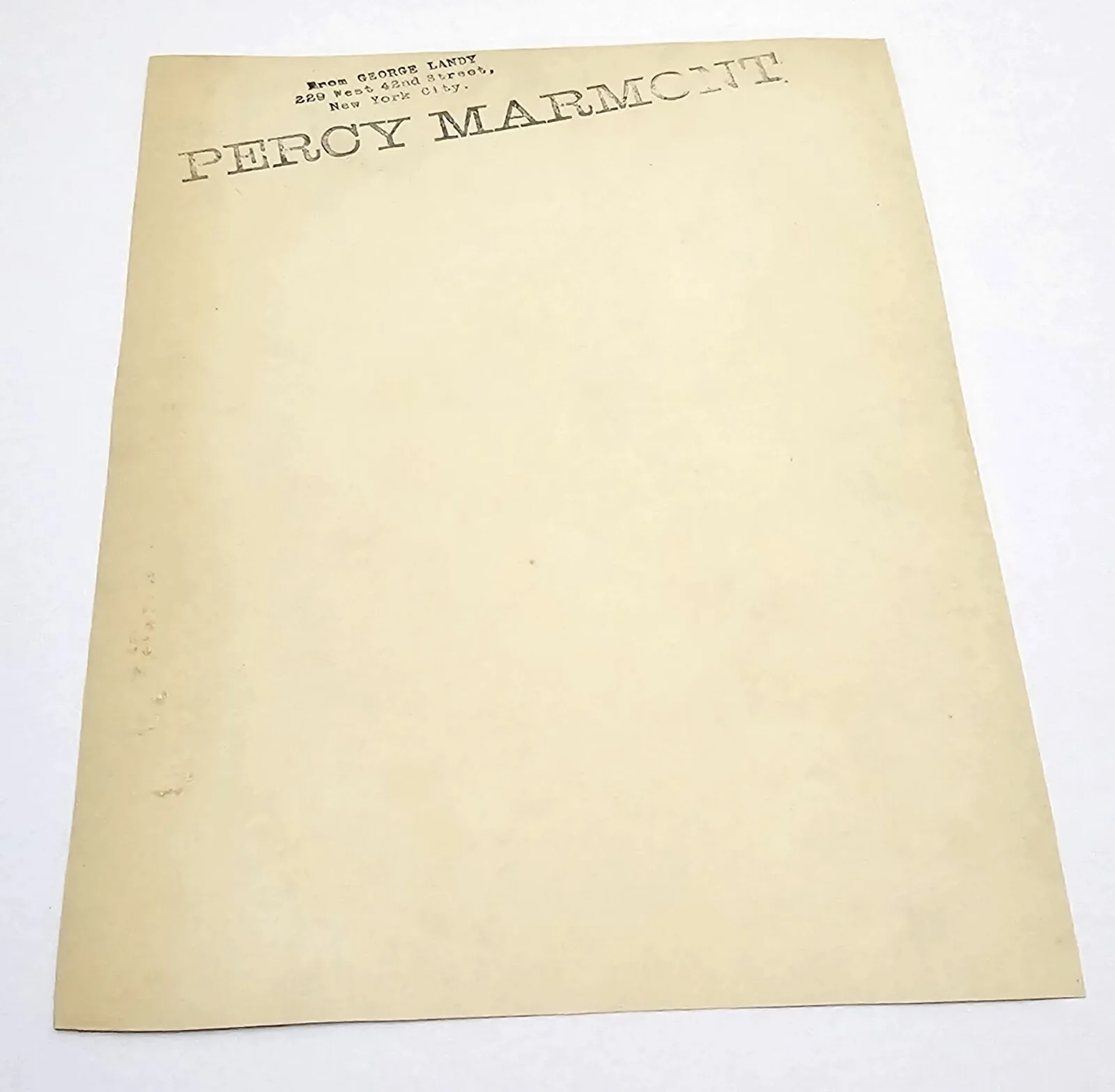 Percy Marmont — Percy Marmont 1915 Vintage Photograph George Landy Productions, изображение 2