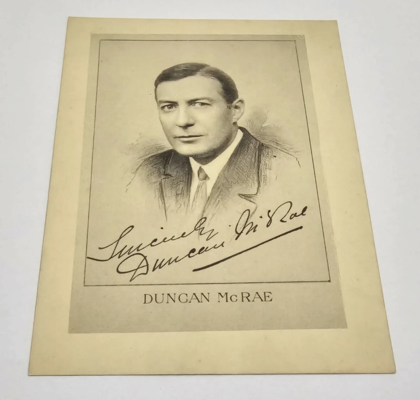 Duncan McRae — Duncan McRae Vintage 1915 Autographed Photograph RARE, image 5