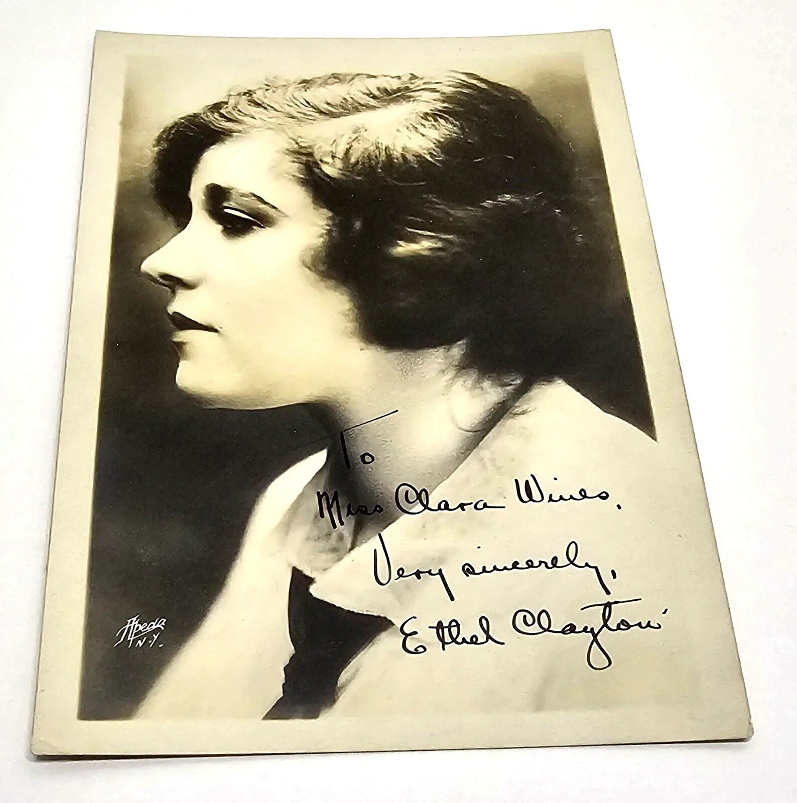 Ethel Clayton — Ethel Clayton Vintage 1914 Signed Photograph Apeda Studios NY, image 5