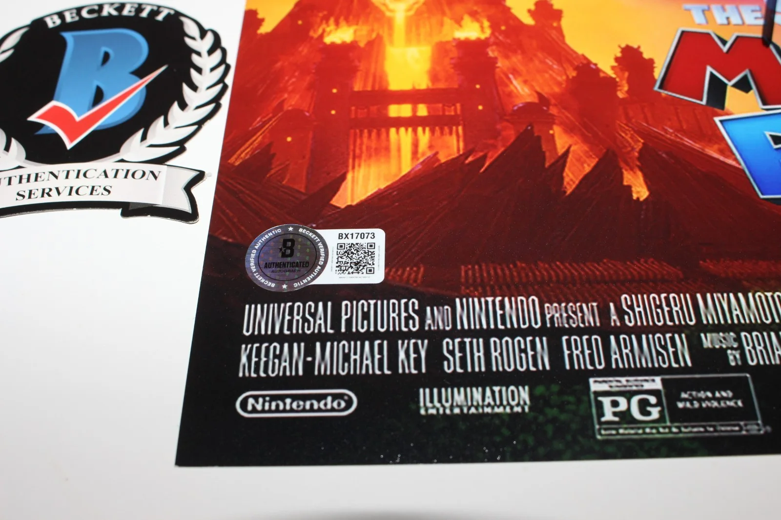 Charlie Day — CHARLIE DAY SIGNED THE SUPER MARIO BROS. BROTHERS 12x18 MOVIE POSTER BECKETT COA, изображение 2