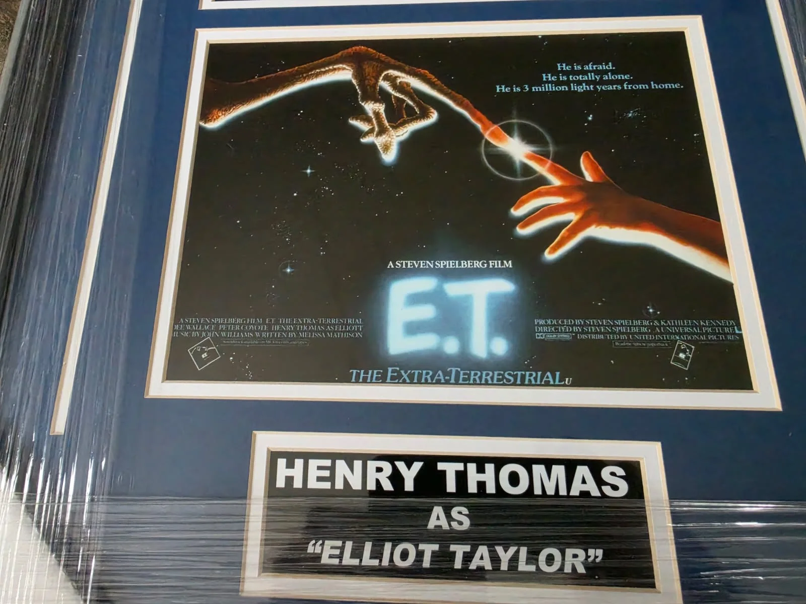 Henry Thomas — ET 23x18 framed Henry Thomas autographed display PSA DNA Certified, image 3