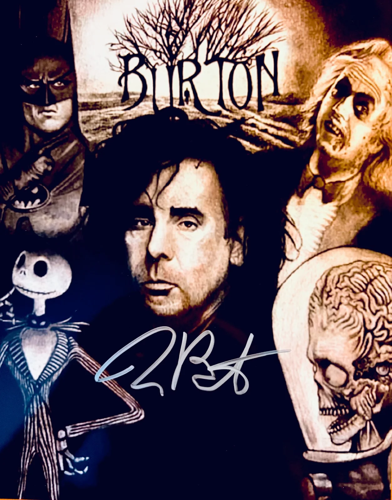 TIM BURTON — Tim Burton Signed•8x10 Color Autographed Photo•CORPSE BRIDE•BEETLEJUICE w/ COA