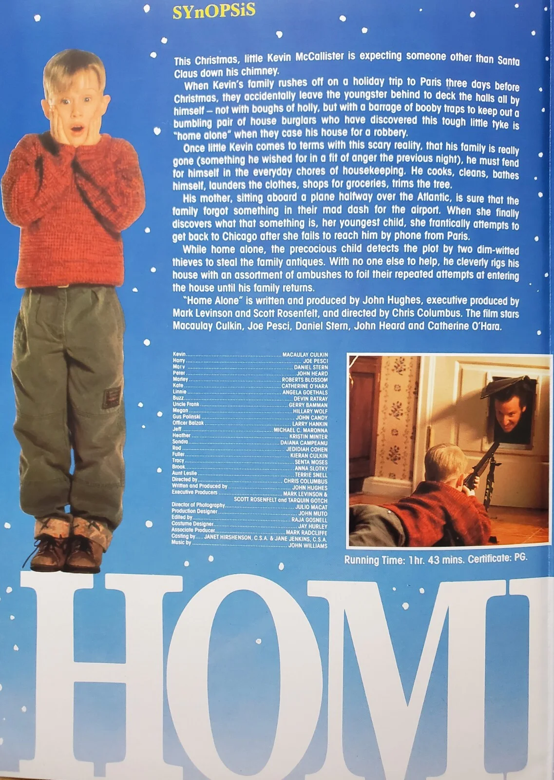HOME ALONE - VINTAGE ORIGINAL 1990 PRESSBOOK - MACAULAY CULKIN, image 3