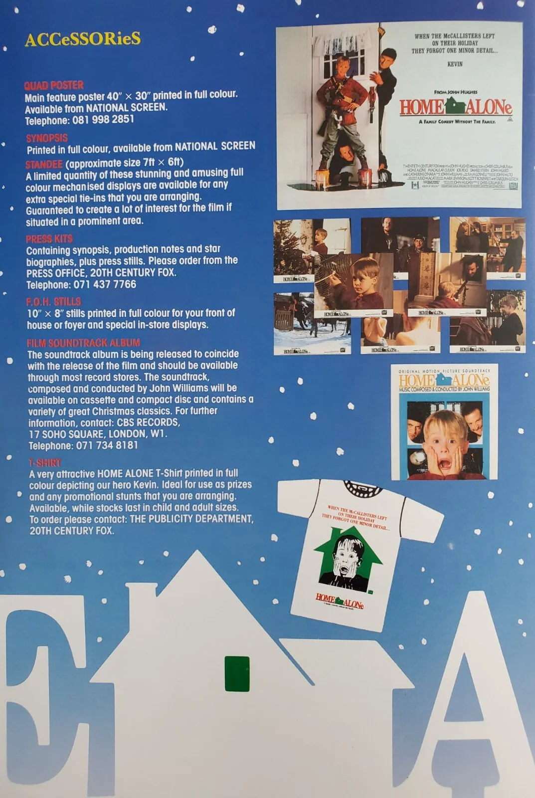 HOME ALONE - VINTAGE ORIGINAL 1990 PRESSBOOK - MACAULAY CULKIN, image 4