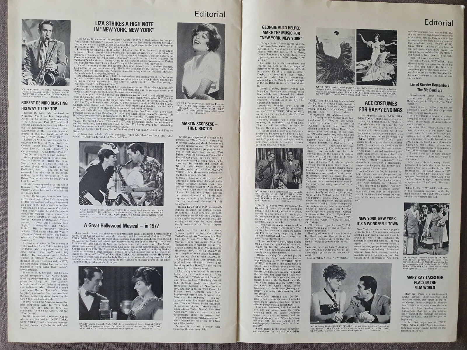 NEW YORK NEW YORK - VINTAGE 1977 UK PRESSBOOK - LIZA MINNELLI, ROBERT DE NIRO, изображение 2