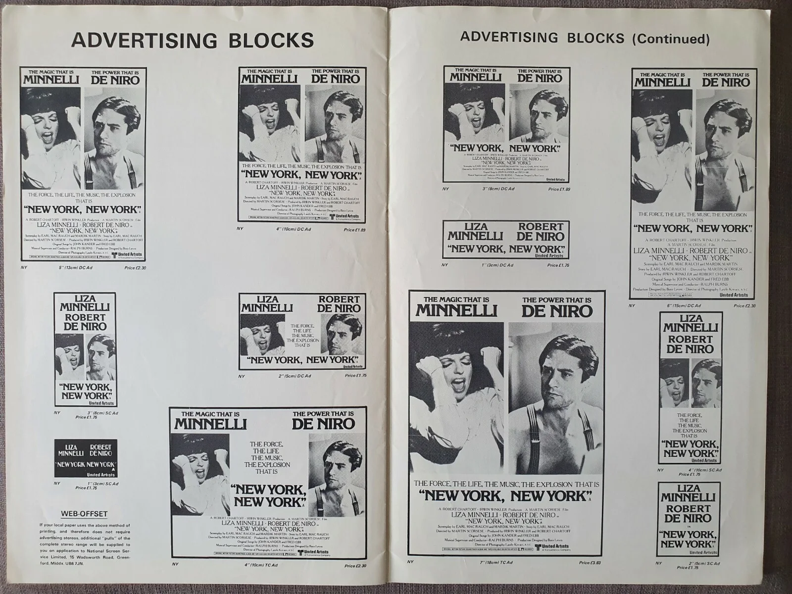 NEW YORK NEW YORK - VINTAGE 1977 UK PRESSBOOK - LIZA MINNELLI, ROBERT DE NIRO, изображение 3
