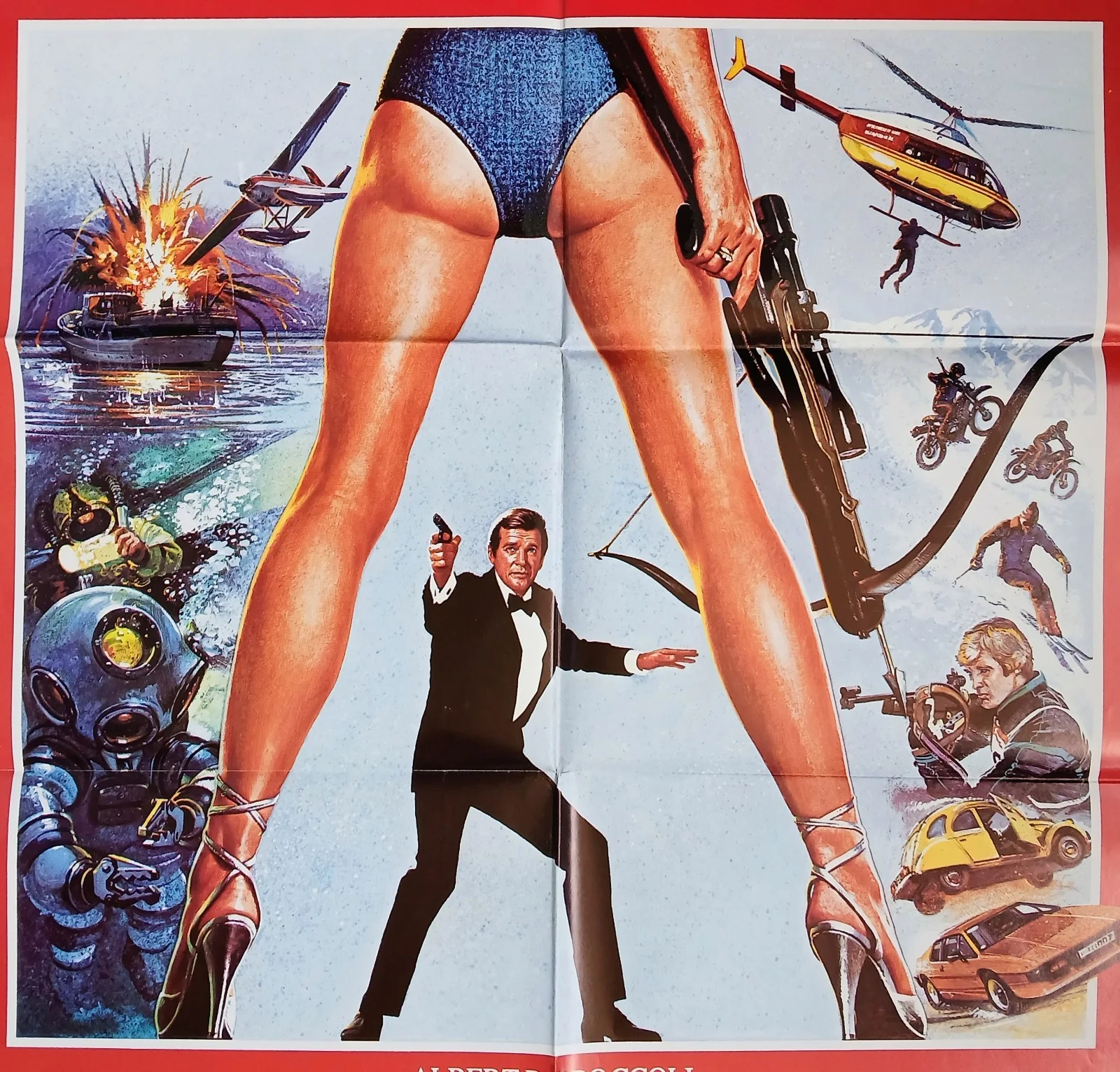 FOR YOUR EYES ONLY (1981) original UK one-sheet poster - James Bond 007 -Bysouth, image 2