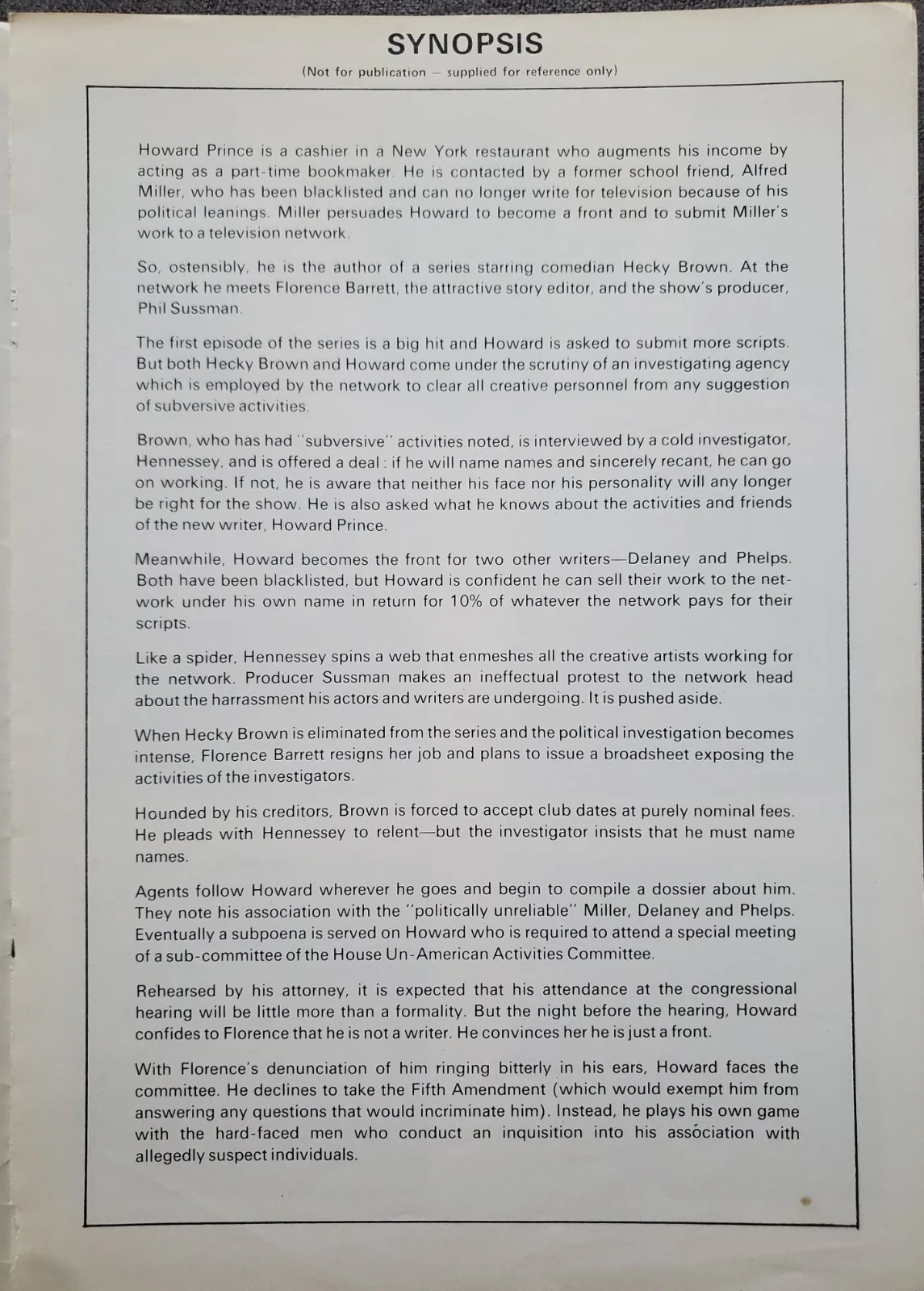 WOODY ALLEN - THE FRONT - VINTAGE ORIGINAL 1976 PRESSBOOK **ONE PAGE MISSING**, image 4