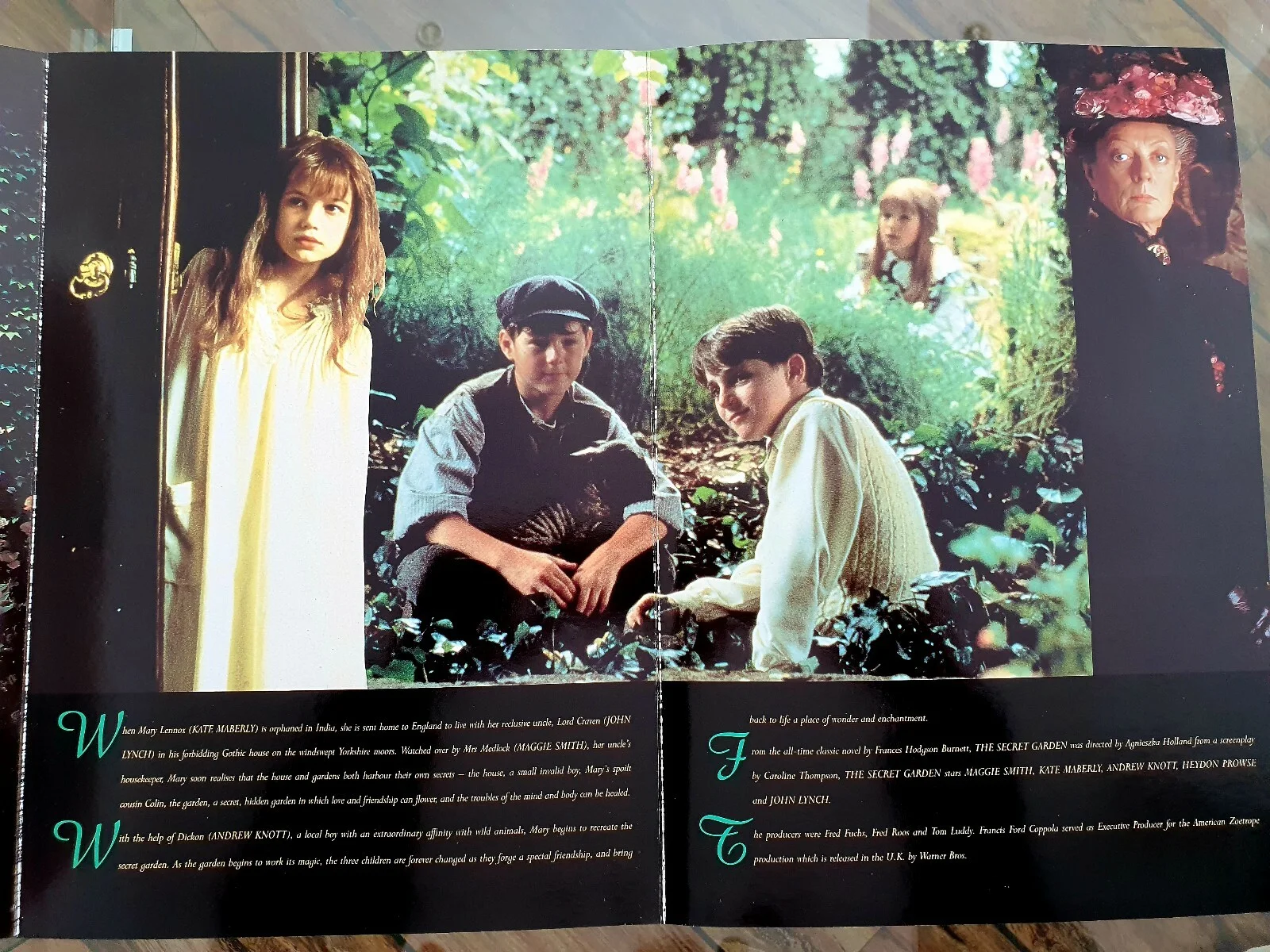 SECRET GARDEN - HIGH QUALITY GLOSSY CARD SYNOPSIS BOOKLET CUTOUT - MAGGIE SMITH, image 4