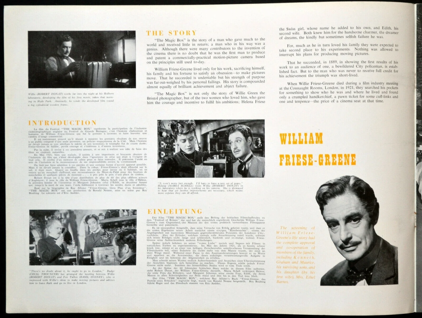 MAGIC BOX 1951 Robert Donat, John Boulting CAMERA UK PRESSBOOK, image 4