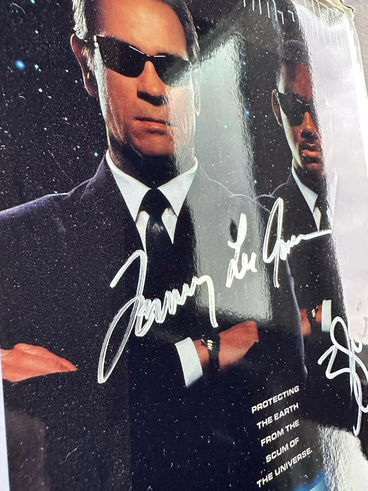 ✨Tommy Lee Jones & Will Smith Signed Men in Black 8x10 Movie Photo w/ COA, изображение 2