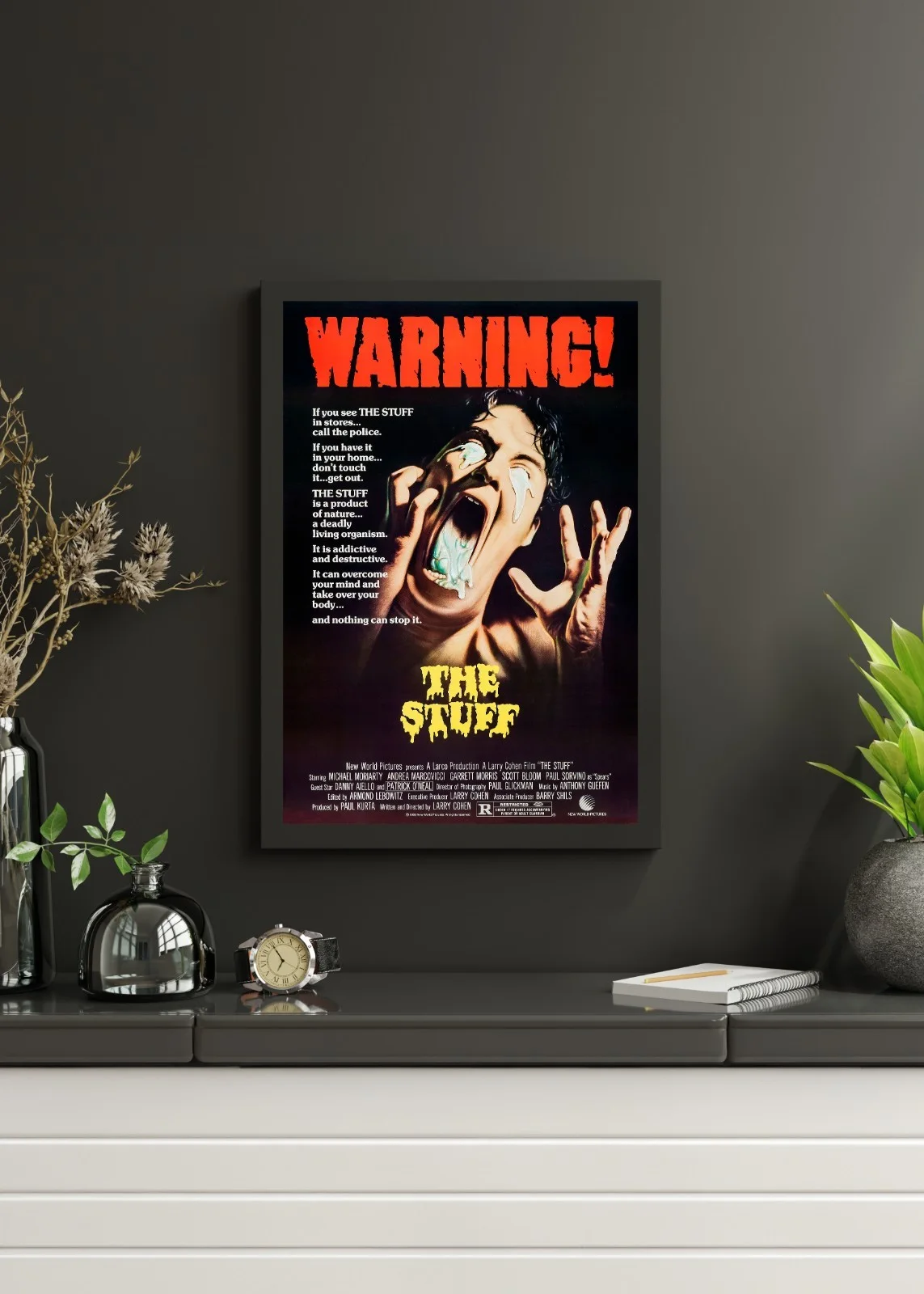 The Stuff - 1985 Sci-Fi Horror Film 27.2" x 41" US One Sheet Poster, изображение 3