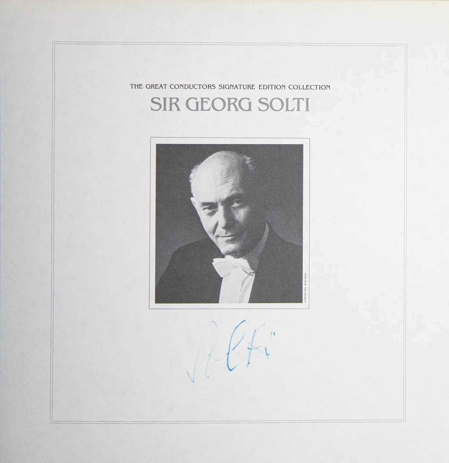 Georg Solti — GEORG SOLTI - RECORD COLLECTION SIGNED, image 3
