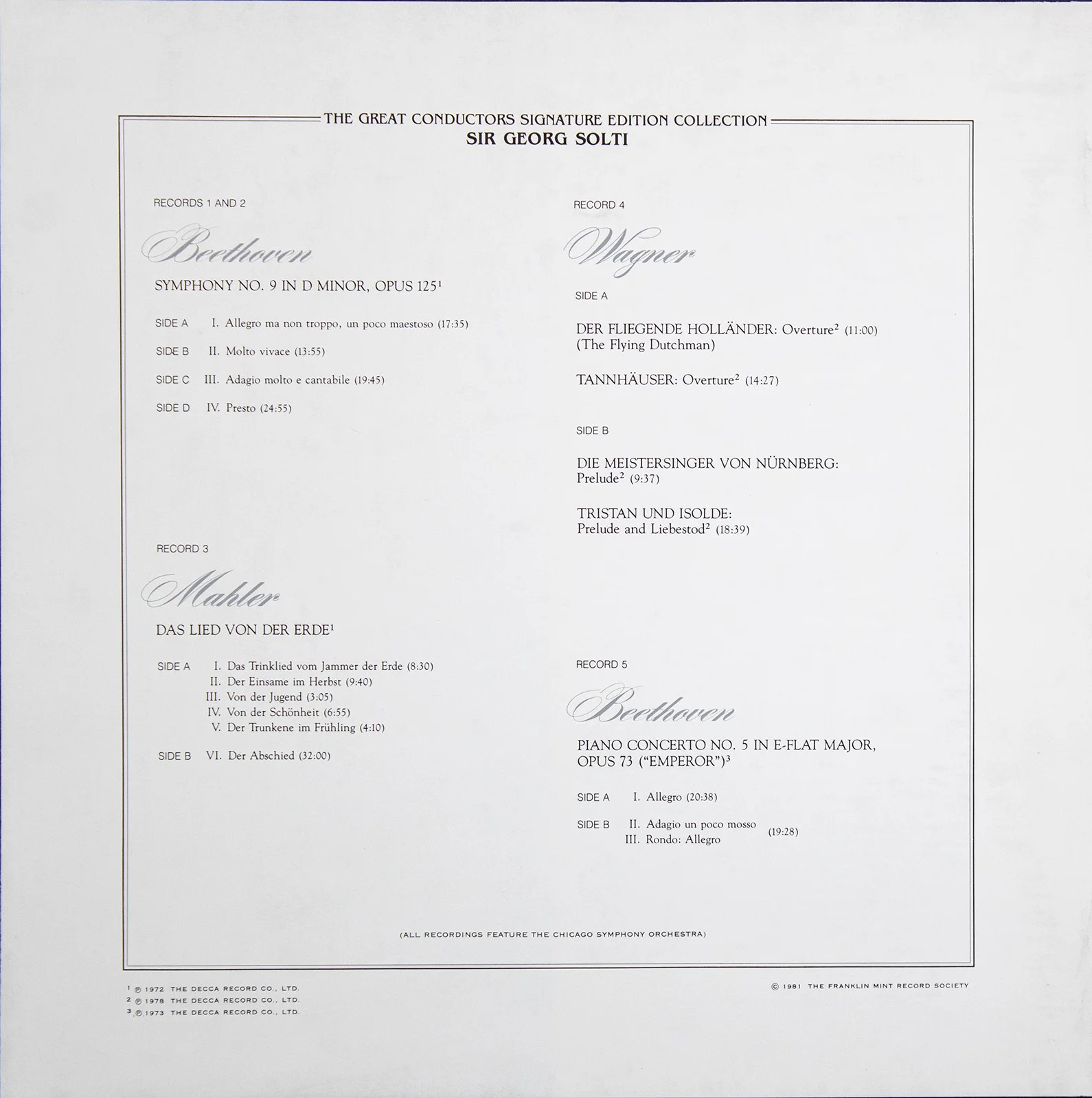 Georg Solti — GEORG SOLTI - RECORD COLLECTION SIGNED, image 5